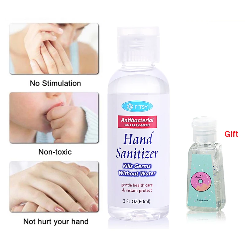 60 мл портативный Дезинфицирующий Гель для рук антибактериальный жидкий