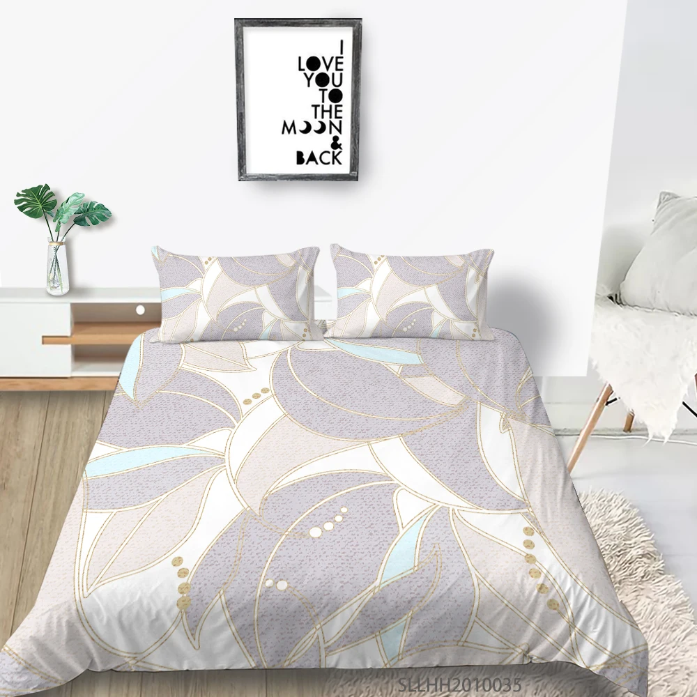 

Sunshine 3D Bedding Set Creative Flower Print Duvet Cover Set King Queen Comfortable Fashionable Home Decoration For Kids Adult