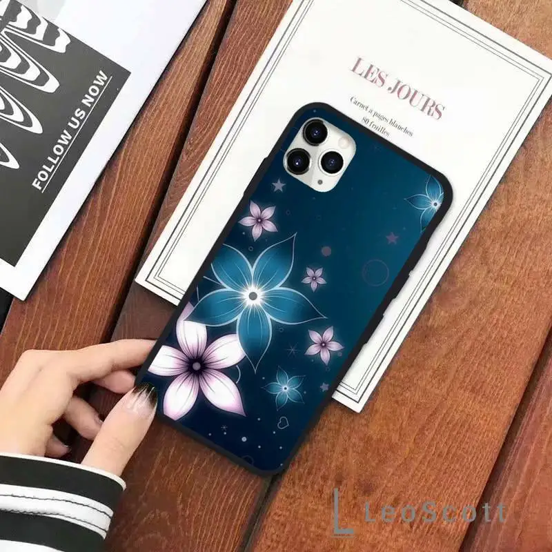 

Fashion luxury flowers Phone Case for iPhone 11 12 pro XS MAX 8 7 6 6S Plus X 5S SE 2020 XR Soft silicone