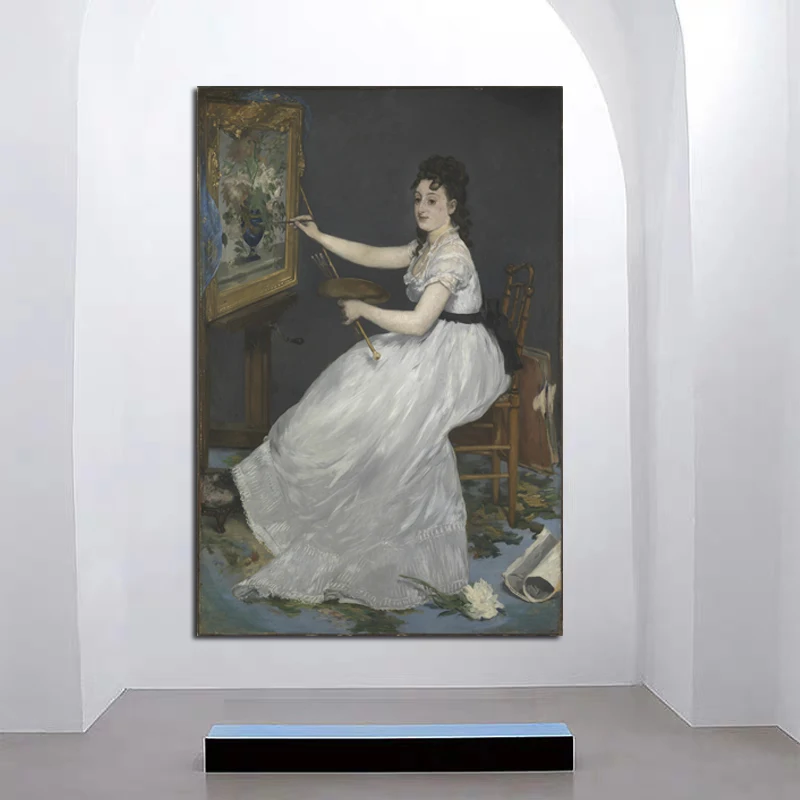 Manet портрет эва Гонсалес холст живопись принты гостиная украшение для дома