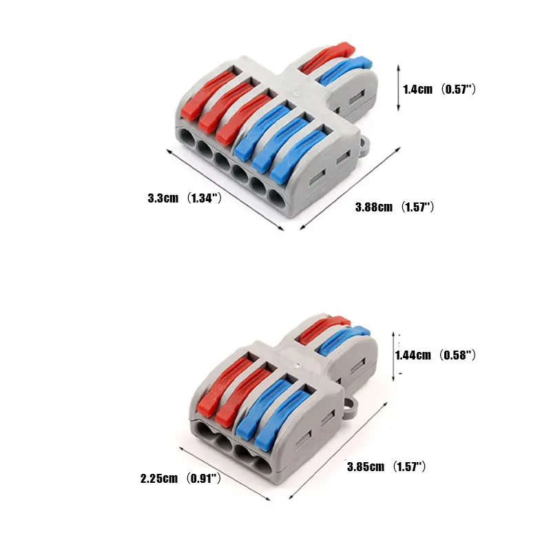 

5pcs Universal Mini Quick Fast Wire Connector Wiring Cable Push in Conductor