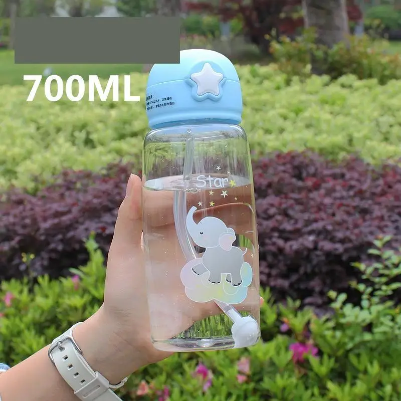 Бутылки для воды детей женская детская пластиковая чашка с соломинкой