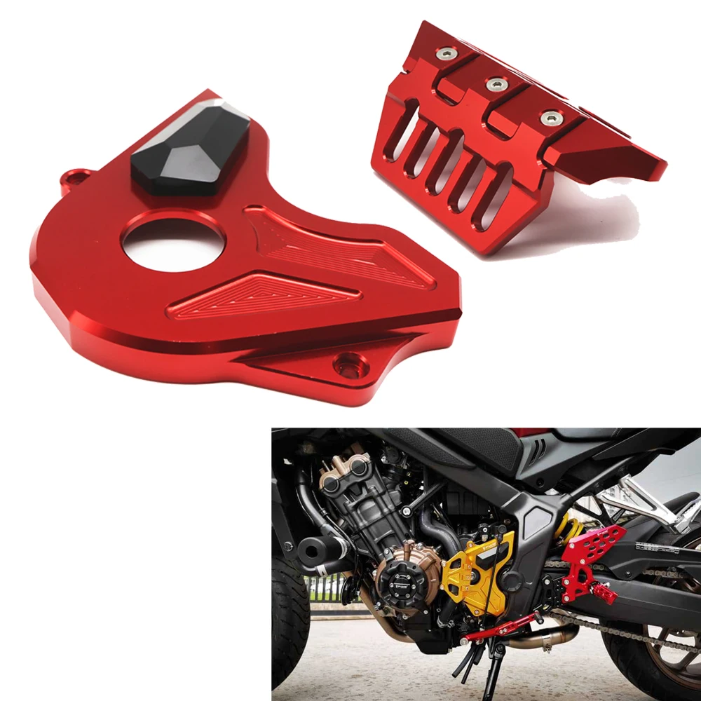 

Защитная крышка передней звездочки цепи мотоцикла, защитная крышка шестерни для Honda CBR650F CB650F 2014-2020 CB650R 2019-2020
