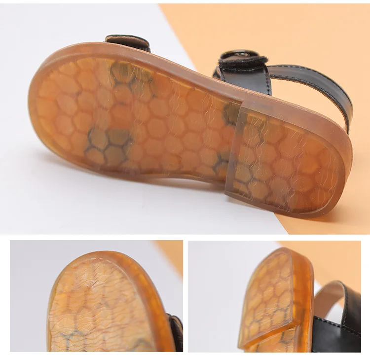 

New Summer Princess Shoes Vintage Girls Single Shoes Little Lady Small Leather Shoes Boys Shoes