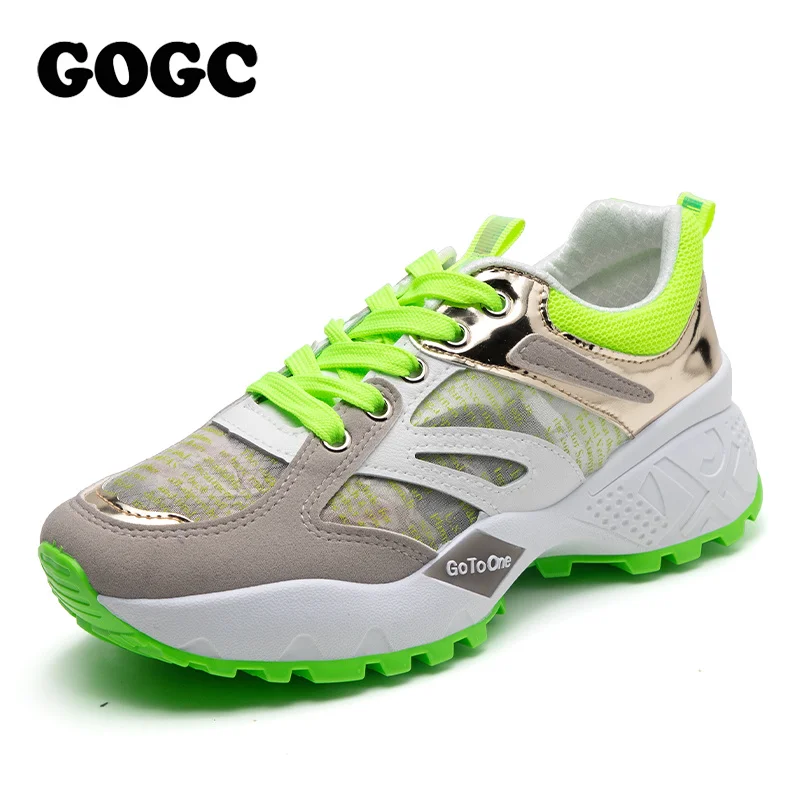 Женская обувь Модная повседневная Кроссовки Wild кроссовки на толстой платформе