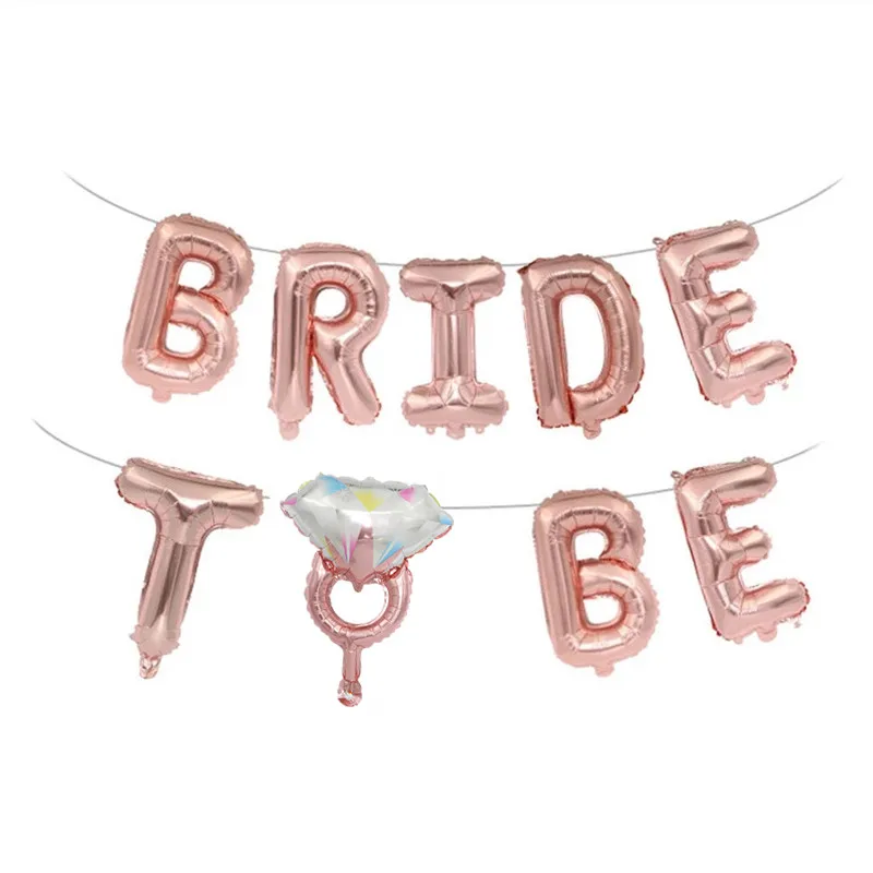 Свадебное украшение 16-дюймовый воздушный шар с надписью BRIDE TO BE набор воздушных