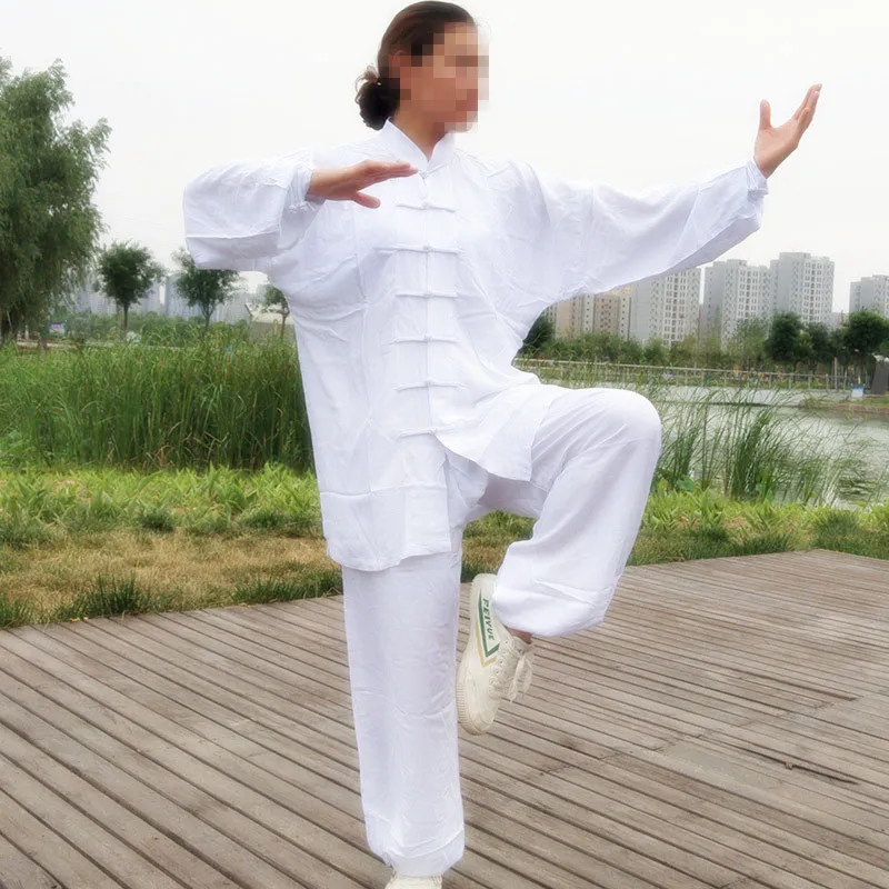 USHINE cotton Tai Chi uniform high quality martial arts Kung Fu suit Wushu tai chi clothing large size top pants for adults
