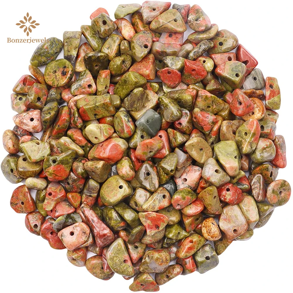 

Natural Irregular Unakite Stone Chip Beads For Jewelry Making Freeform Beads Diy Necklace Bracelet Wholesale