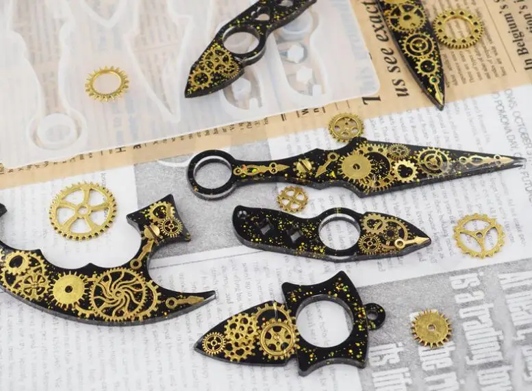 

Transparent Silicone Mould Dried Flower Resin Decorative DIY Keychain finger cot handmade Mold epoxy resin molds for jewelry