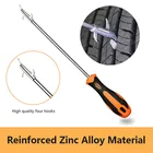 Крючок для чистки автомобильных шин, многофункциональный паз для чистки камня, инструмент для удаления сломанного камня, инструмент для ремонта автомобиля, инструменты для гаража