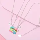 Ожерелье детское с магнитом в виде сердца, енота