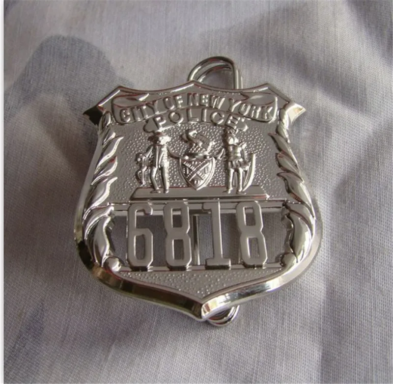 Металлический значок для полиции Нью Йорка косплей полицейский инспектор