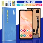 Super AMOLED дисплей для Samsung Galaxy S10 Lite SM-G770FDS SM-G770F LCD сенсорный экран дигитайзер в сборе запасные части