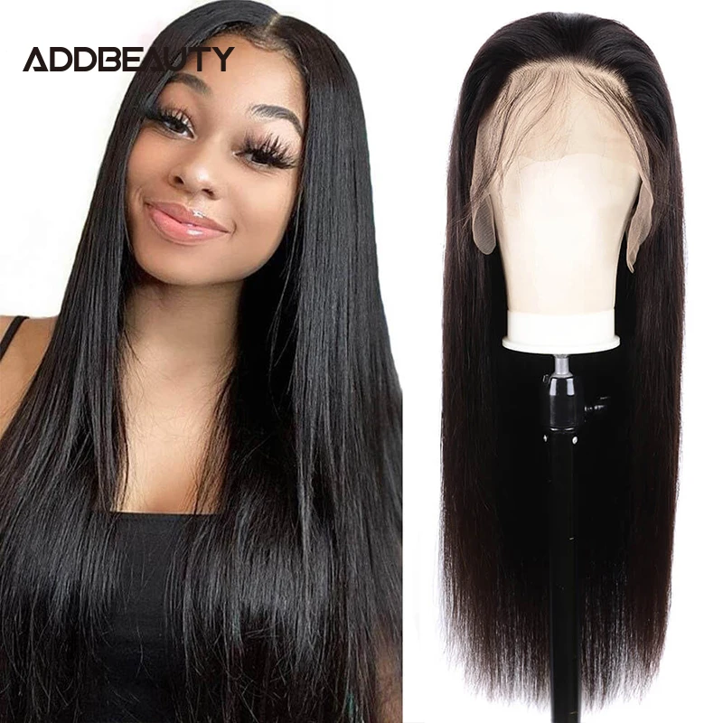 Brazilian Straight Lace Frontal Wigs With Baby Hair 4x4/13x4/13x6 Lace Front Human Hair Wigs For Women Remy Hair Natural Color