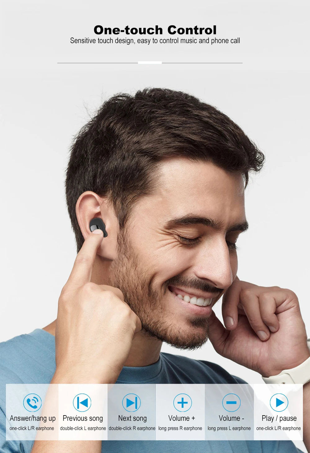 Arlado T8 Беспроводной Bluetooth наушники 3-в-1 Bluetooth Динамик мульти-функциональный сенсорный Управление гарнитура с 1200 мАч Мобильный Мощность