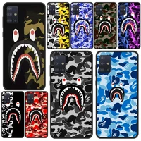 bape trend brand shark phone case for samsung a71 a72 a80 a91 a01 a02 a11 a12 a21 a21s a20s a31 a32 cover fundas coque