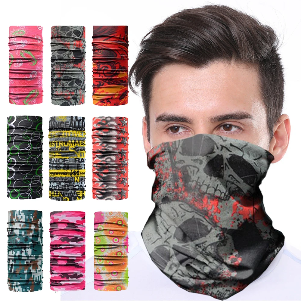 Модный мужской женский шейный воротник от солнца для головы лица гетры