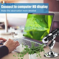 3 in 1 usb interface 1600x1000x500x mega pixels 8 led digital microscope magnifier camera endoscope for windows mac android