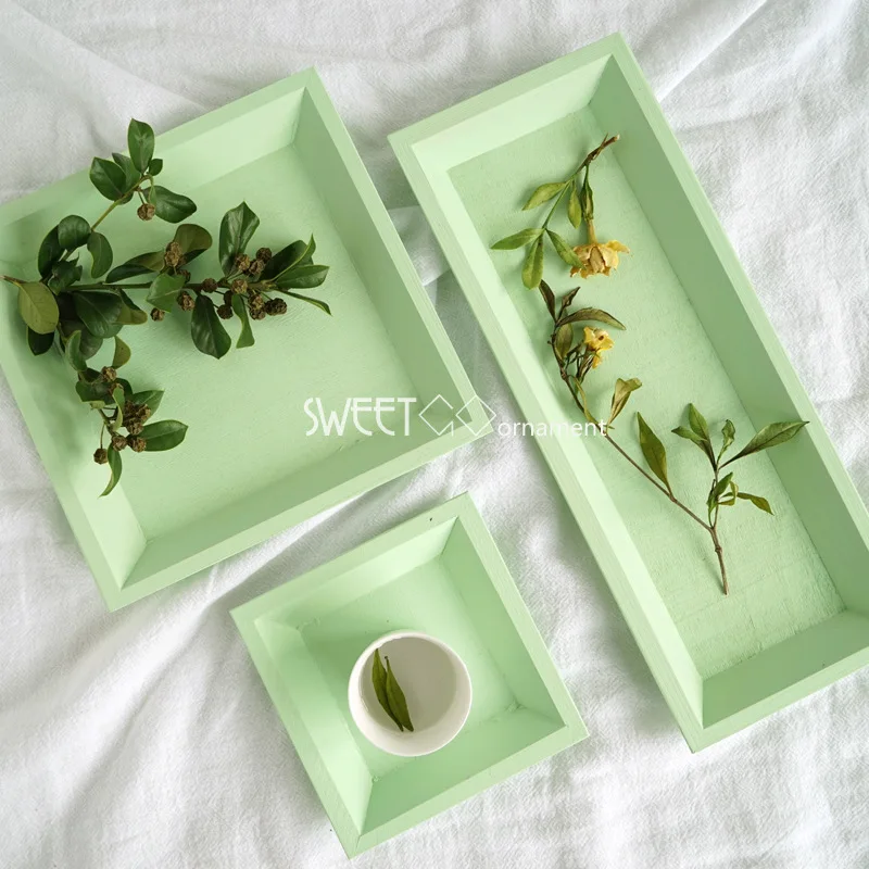 Поднос для хранения макарон в скандинавском стиле Настольный поднос с ручной