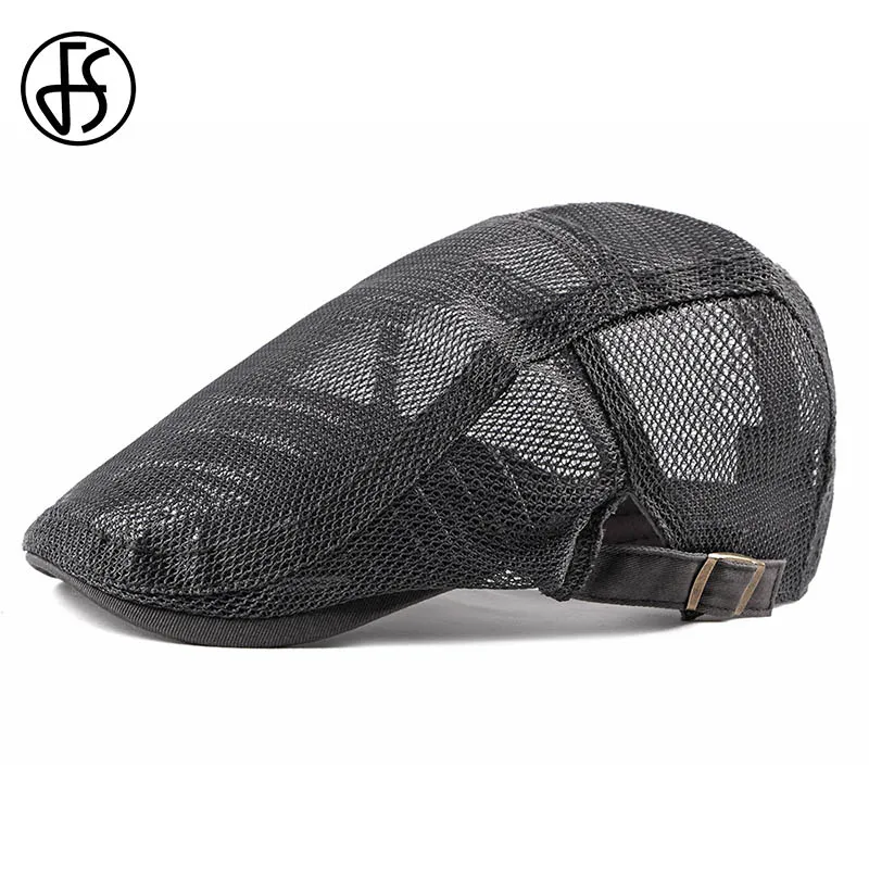 Летняя Повседневная сетчатая Кепка FS дышащий берет Женский плюшевый стиль