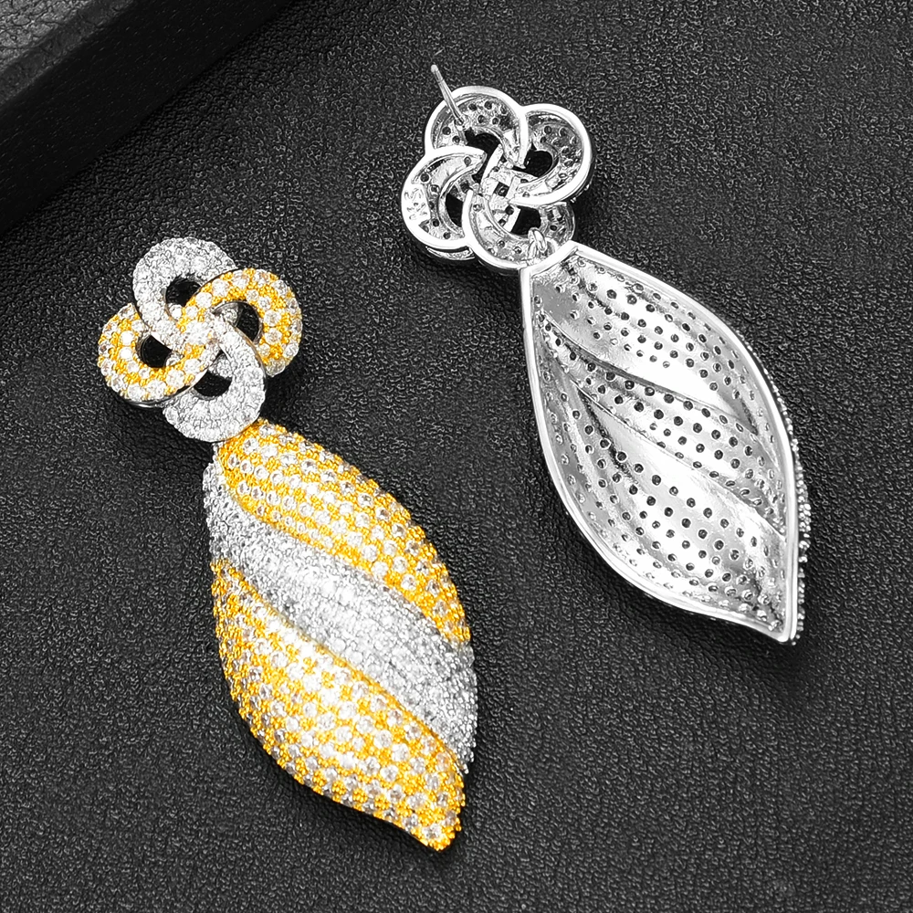

SISCATHY Famous Brand Flower Lariat Chokers Luxury Nigerian Dubai Jewelry Sets For Women CZ Zircon Wedding Bridal Jewelry Sets