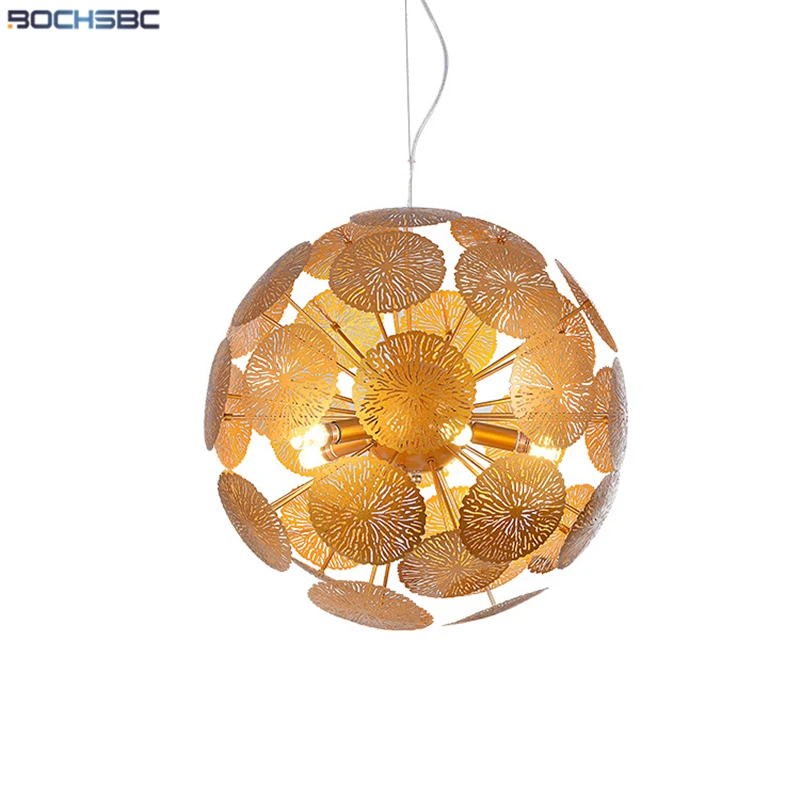 Подвесная лампа BOSHSBC в виде листика одуванчика и шара роскошный подвесной