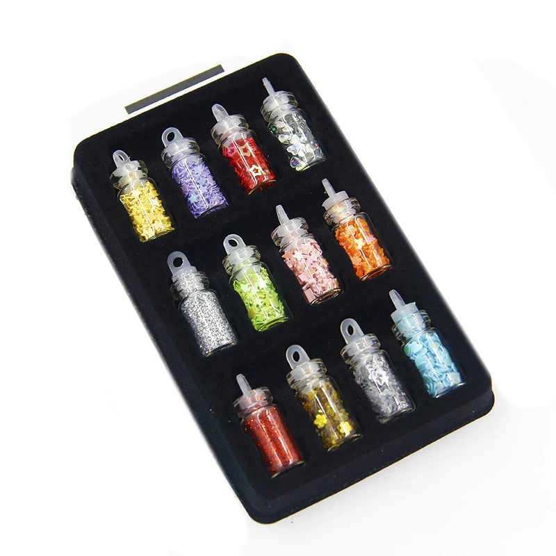 12 Бутылка мини икра бусины с украшением в виде кристаллов крошечные стразы