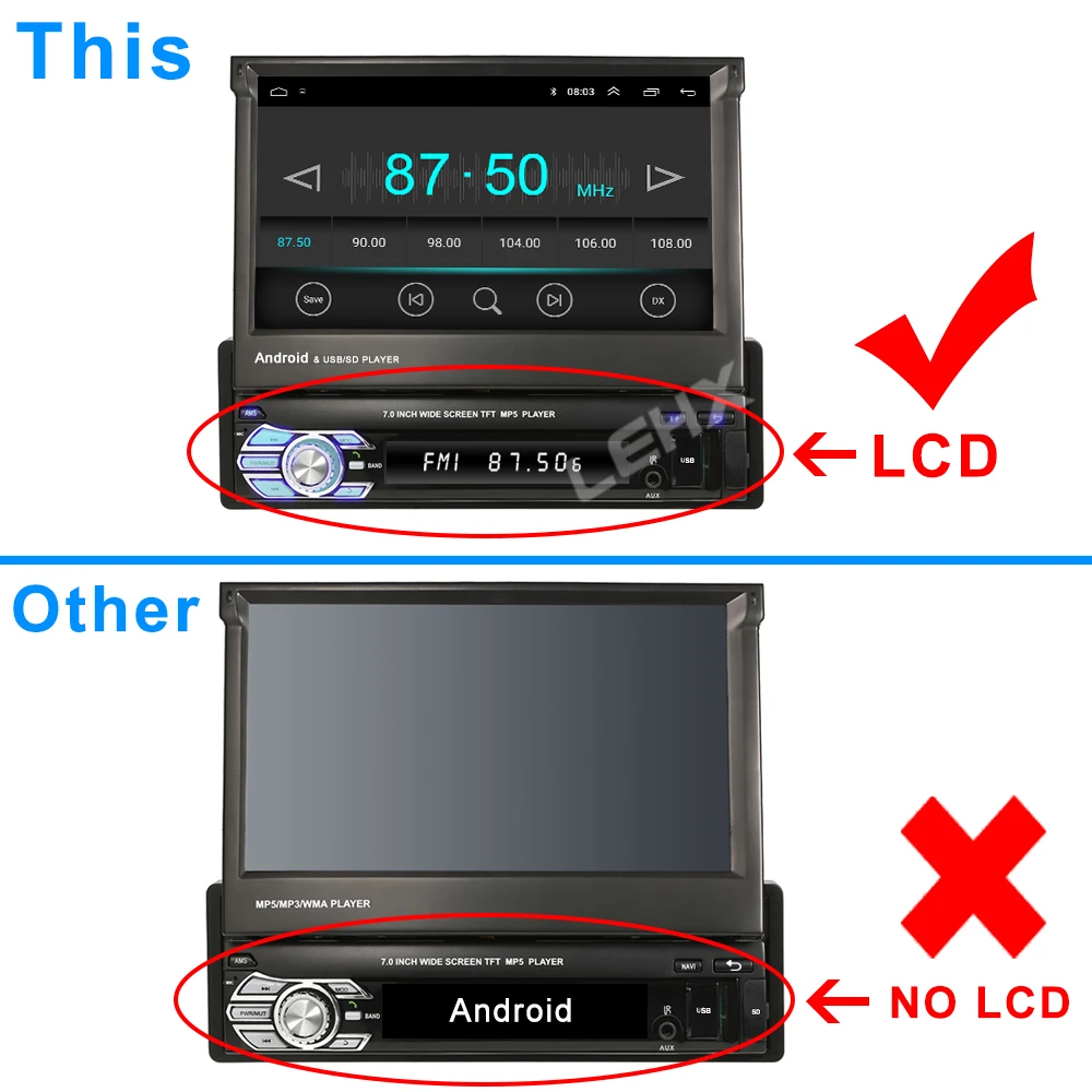 LEHX 1 Din Android 9 0 WiFi Авторадио Navig автомобильное радио мультимедийный видеоплеер MP5