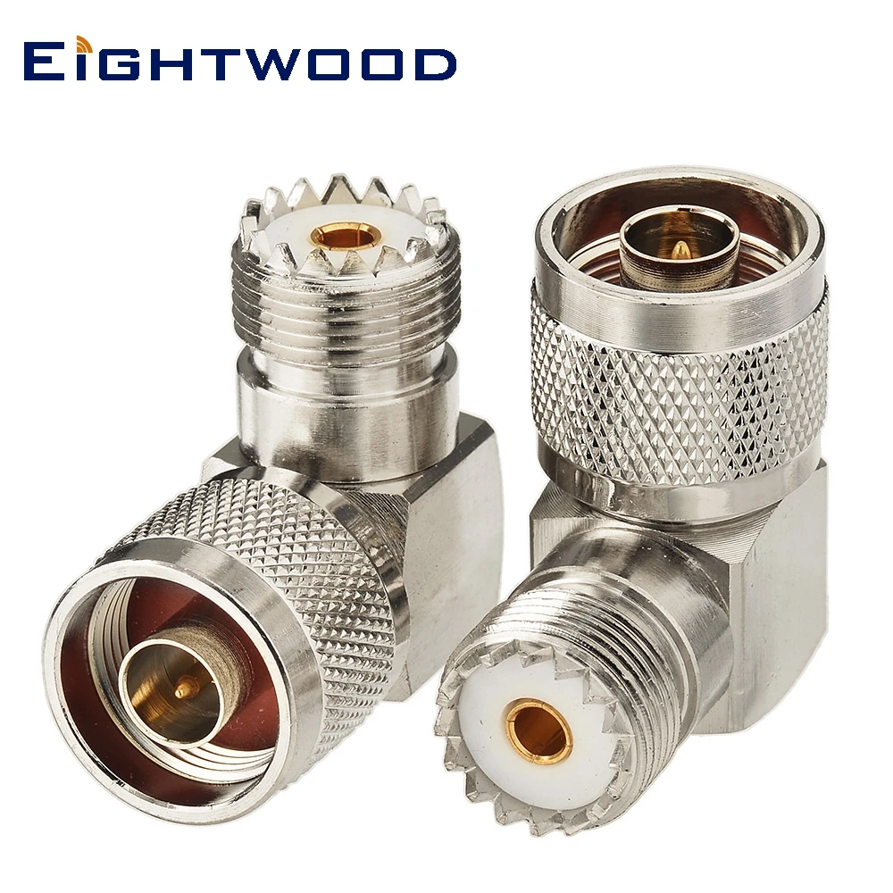 Eightwood 2 шт. N в UHF Автомобильная Радио Антенна радиочастотный коаксиальный адаптер