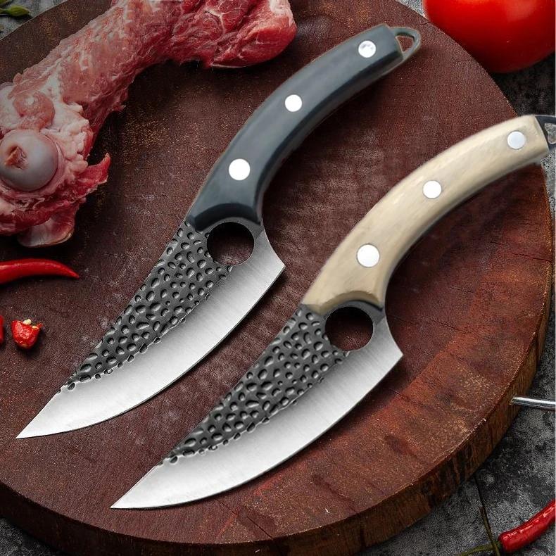 

New Stainless Steel Kitchen Boning Knife Handmade Fishing Knife Meat Cleaver Outdoor Cooking Cutter Butcher knife Cutter tools