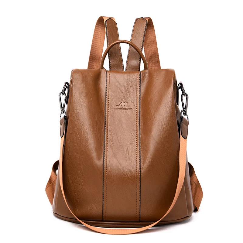 Женский винтажный рюкзак Sac A Dos повседневный дизайнерский кожаный 2019 | Багаж и