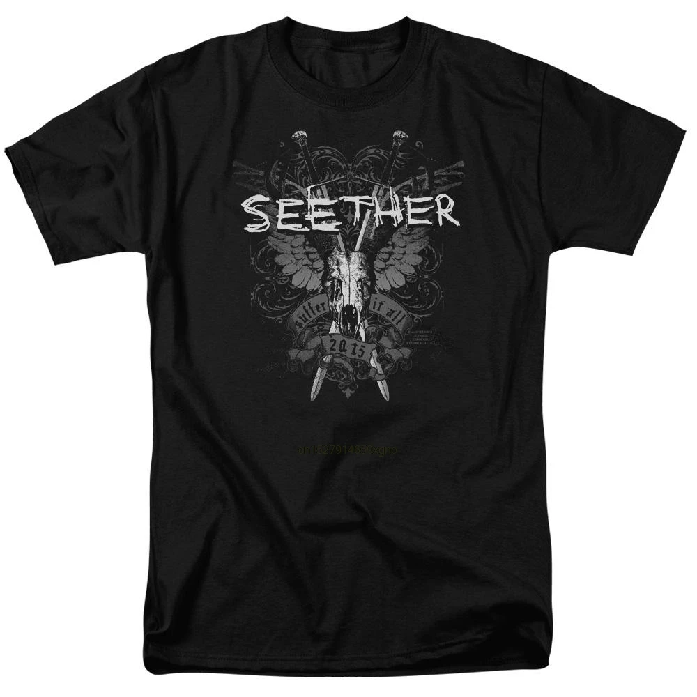 

2019 Printed Men T Shirt Cotton Short Sleeve Seether Suffer Men's Regular Fit T-Shirtwomen t shirt