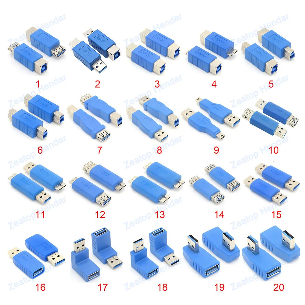 1 шт. супер Скорость USB 3 0 Тип мужской женский USB3.0 B Мужской Женский конвертер