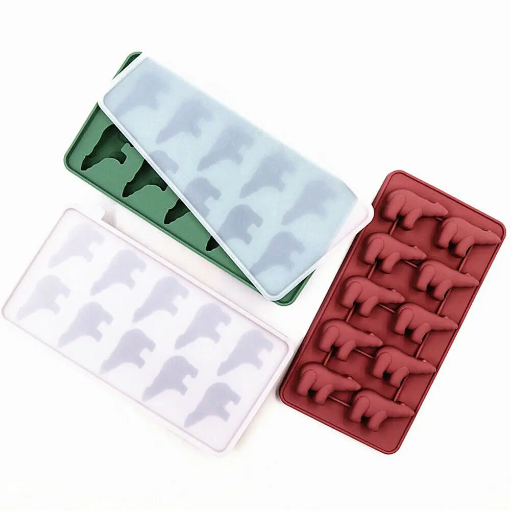 Силиконовые формы для льда с 10 отверстиями форма в форме симпатичного белого