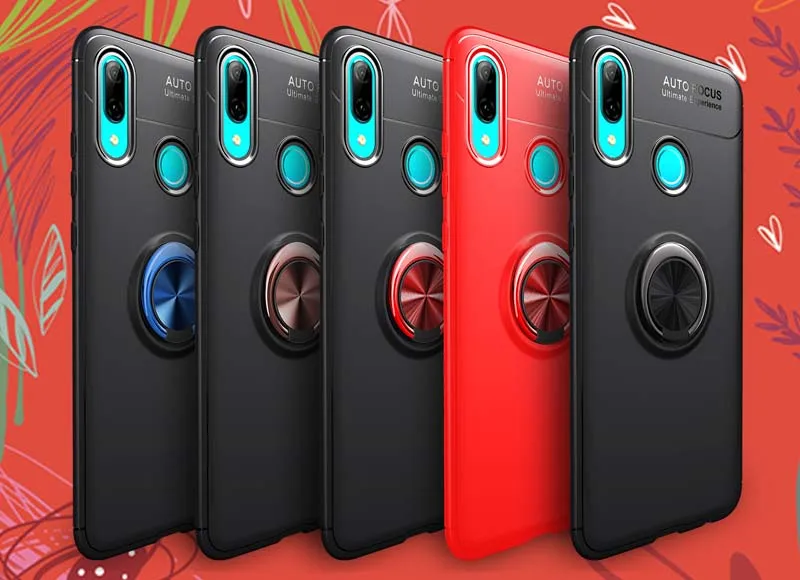 Чехол для huawei P Smart Plus, Силиконовый противоударный чехол для автомобильного кольца, чехол для huawei NOVA 2 Lite 2s 2i 3 3i 4 4e 5i 5 Pro