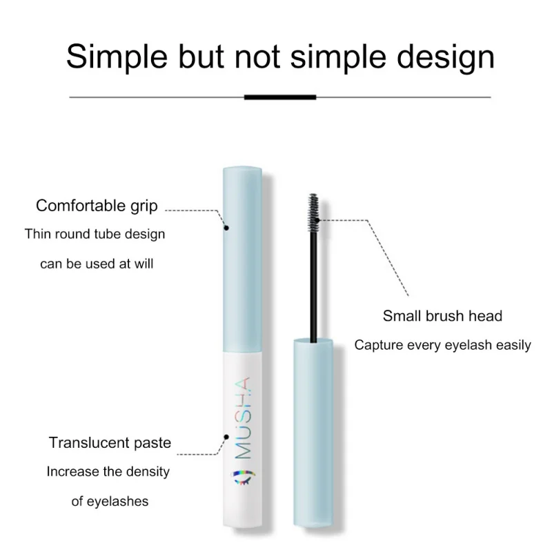 Тушь для ресниц верхнее пальто водонепроницаемая Питательная грунтовка завивки