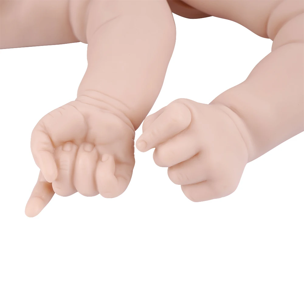 

RBG 20 inch DIY Blank Reborn Baby Doll Parts Hand Made Baby Bonnie Reborn Supply Unfinished DIY Blank Doll Vinyl Kit