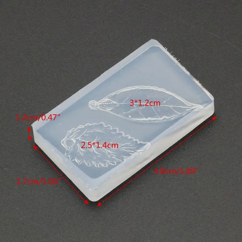 

DIY Leaves Pendant Silicone Resin Casting Molds Jewelry Making Tools Art Crafts