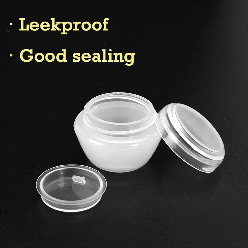 

10Pcs Cosmetic Jar 5g Small Empty Cosmetic Refillable Bottles Plastic Eyeshadow Makeup Face Cream Jar Pot Container Dropshipping