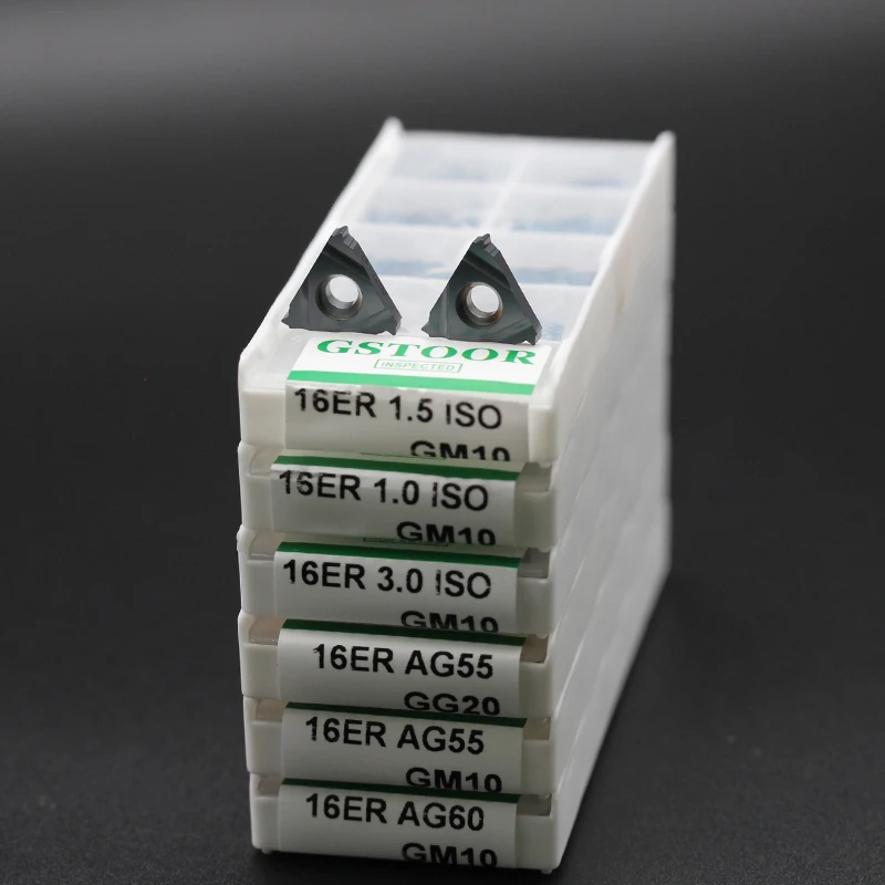 10 шт. 16ER AG60 16IR 11ER A55 A60 0.75ISO CNC Высококачественная карбидная режущая вставка из карбида с резьбой для стали