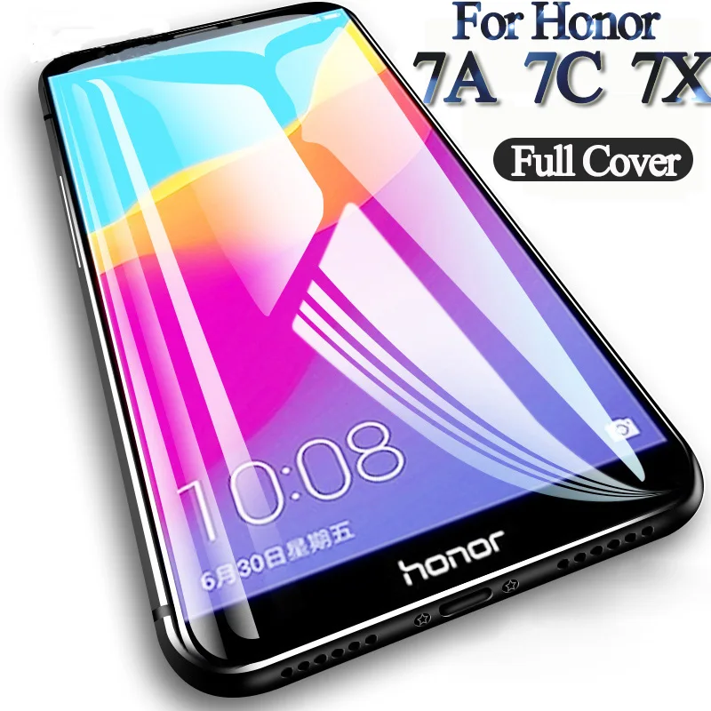 Закаленное стекло 9h с полным покрытием экрана для huawei honor 7A Global 5 7 дюймов Защитная