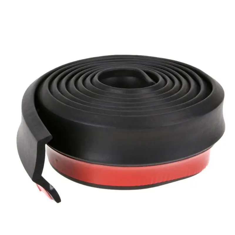 Губа для автомобильного бампера 2 5 м мягкая черная губа переднего шириной 65 мм