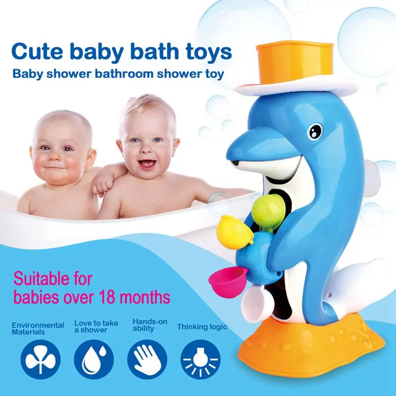Карта Baby Infant Wow игрушка для ванны в Ираке Дельфин водяная детский душ ванной