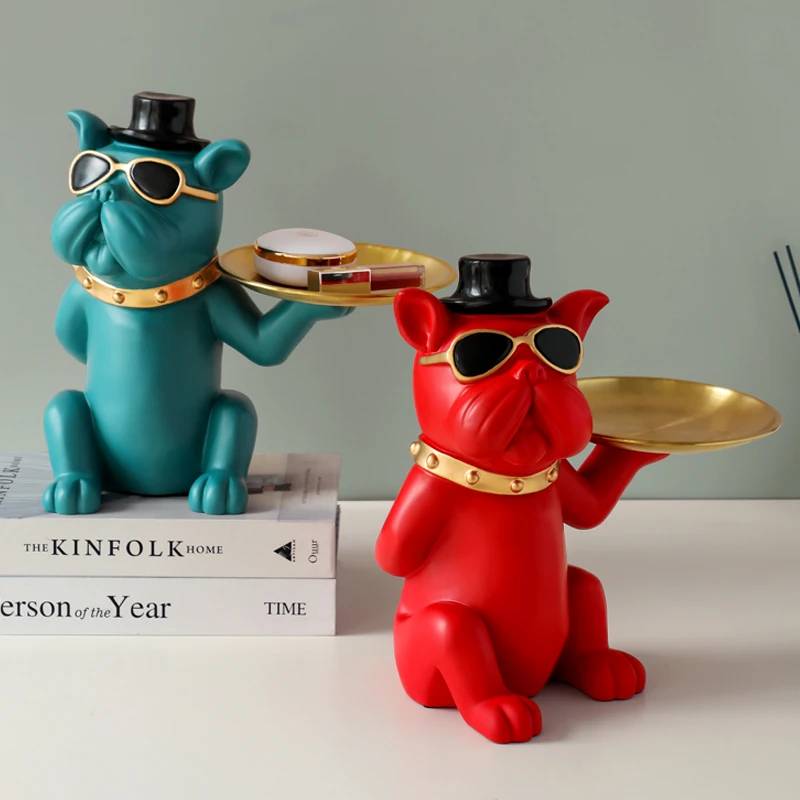 Крутая собака скульптура из смолы украшение для гостиной спальни декорации