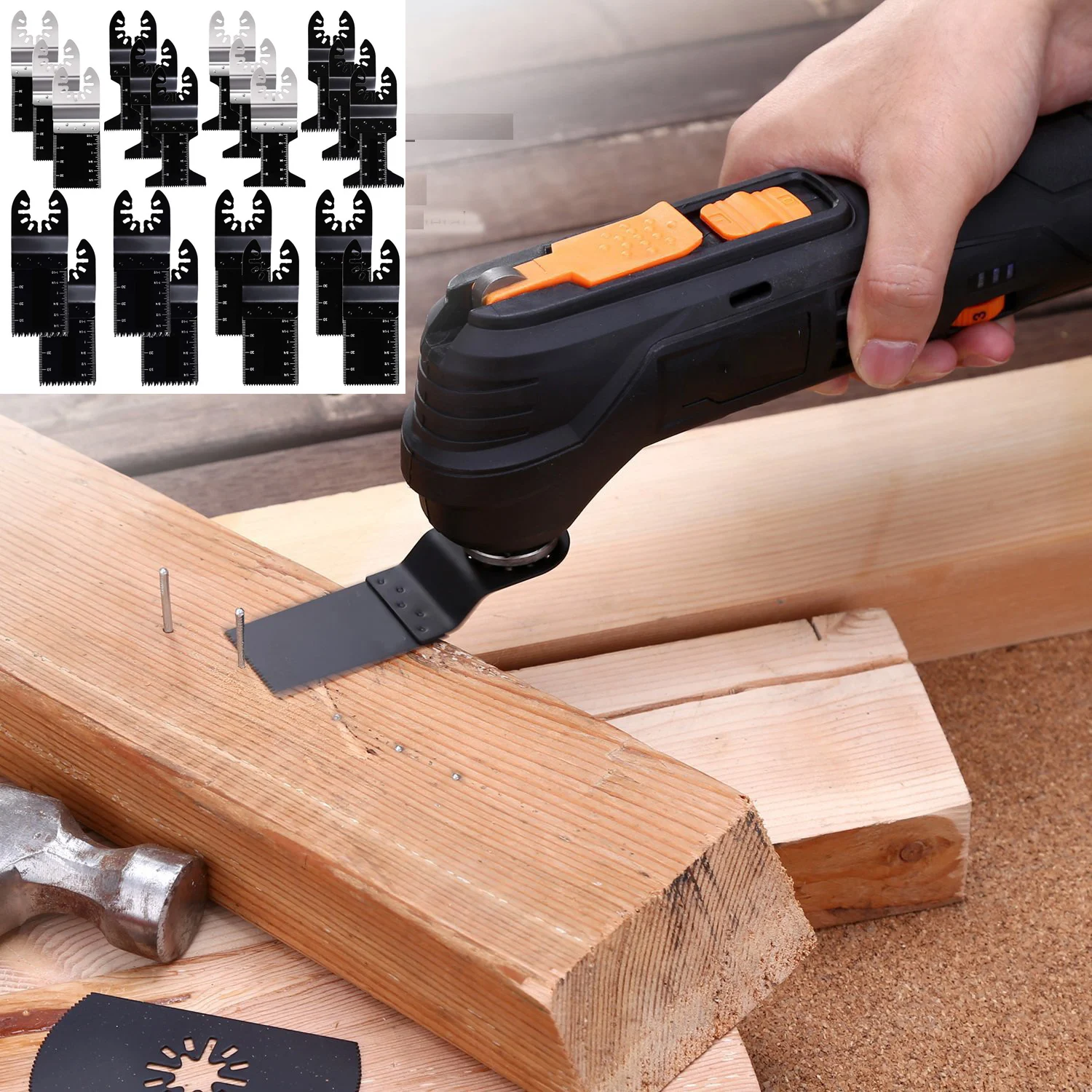 20 шт./компл. многофункциональное пильное лезвие Осциллирующее