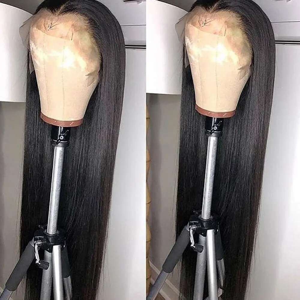 Парик Из прямых человеческих волос естественная линия предварительно