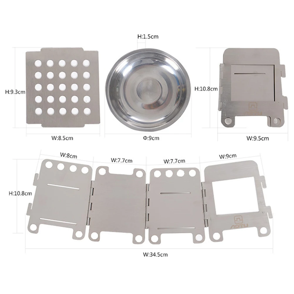 Титановая портативная Сверхлегкая складная деревянная плита для кемпинга