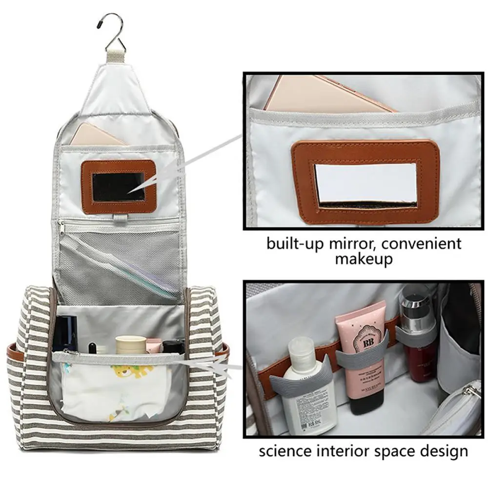 5 цветов водонепроницаемая холщовая дорожная сумка для мытья крючков большая