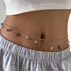 Комплект женских ремней и цепочек SHIXIN, летние, с натуральными камнями, 2021