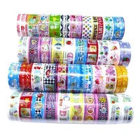 10 rolls kawai lovely decor cartoon tapes scrapbooking adhesive paper stickers